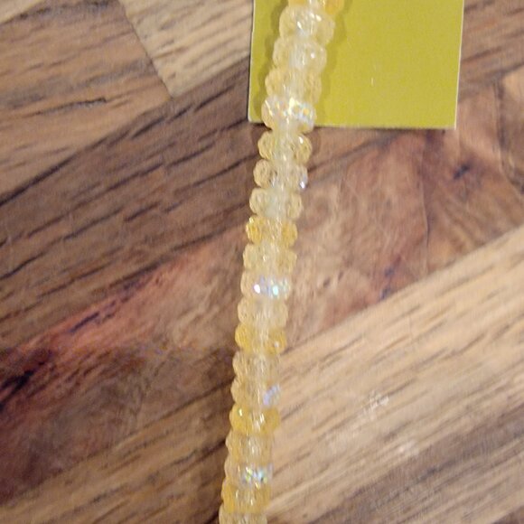 Faceted White AB Acrylic Rondelle Beads Halcraft Bead Gallery # 91249 - Picture 5 of 8